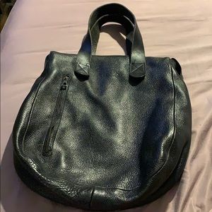 RUDSAK Black Leather Hobo Bag